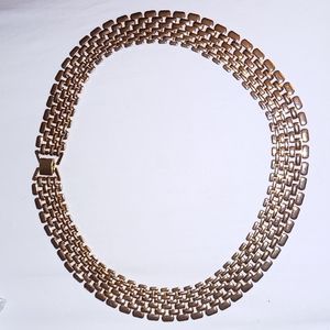 Beautiful Gold Flat Linked Necklace